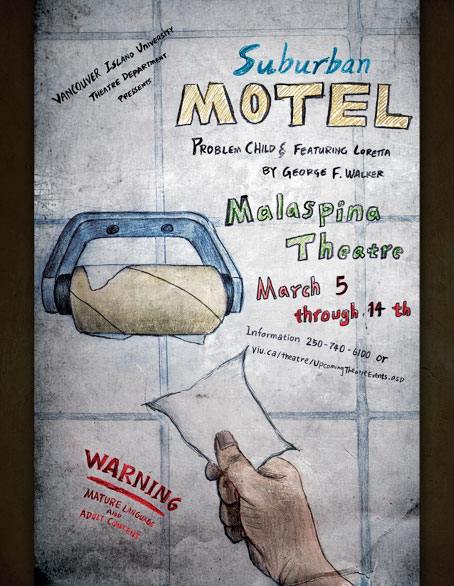 Suburban Motel Poster - Geng Gao Illustration
